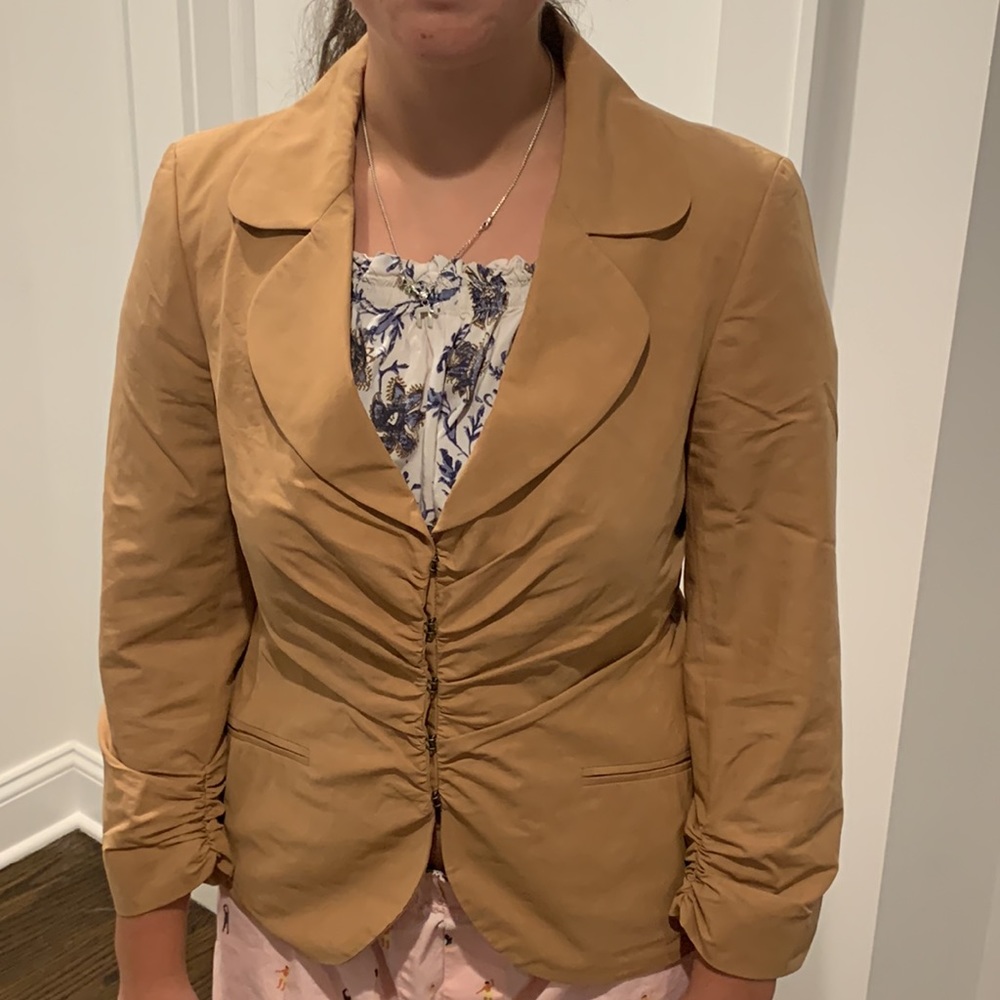 Salvatore Ferragamo linen+cotton summer jacket size US 6 / EU 42